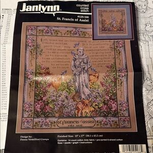 Vintage St. Francis of Assisi Cross Stitch Kit - Multicolor 125-166 Janlynn